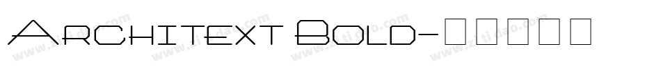 Architext Bold字体转换